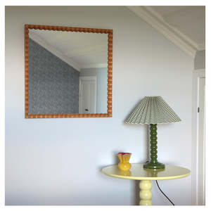 Spindle Mirror - Square Natural 2
