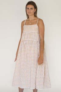 Beiged: Beiged Chloe Dress - Fawn Gingham