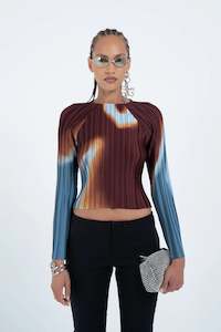 Arthur Apparel Box Pleat Raglan Top - Burn LUCKY LAST 12