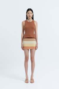 Arthur Apparel: Arthur Apparel Mohair Mini Skirt - Soft Sunset