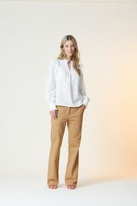 Rue De Femme: Rue de Femme New Hanna Pant - Gold Sand