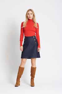 Rue De Femme: Rue de Femme Angelica Knit - Deep Red LUCKY LAST LARGE