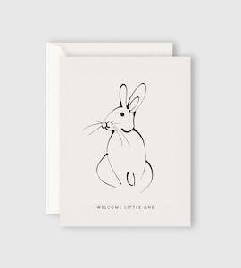 Father Rabbit Card - Welcome Little One