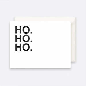 Father Rabbit Card - Ho Ho Ho