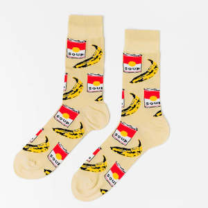 Yellow Owl: Yellow Owl Socks - Men's Pop Art
