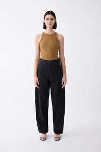Outland Denim Utah Mid Slouchy Jean - Black