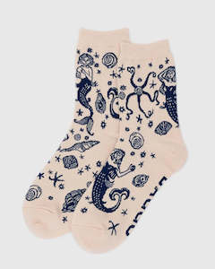 Baggu Crew Sock - Mermaid