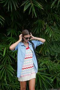 Seventy + Mochi Eva Shirt - Summer Sky