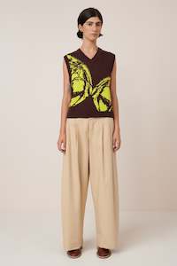 Kowtow Clothing: Kowtow Wingspan Vest - Mahogany