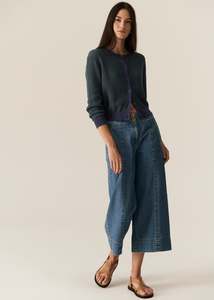 Pol: Pol Carsen Crop Pant - Light Wash