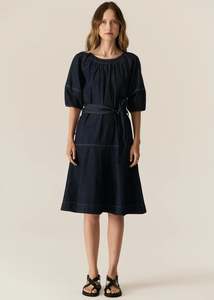 Pol: Pol Carsen Dress - Dark Denim