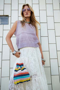 Lollys Laundry Chicago Vest - Lavender