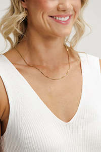 Other Things Snake Necklace - Gold