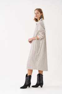 Lollys Laundry Mumba Shirt Dress - Striped LUCKY LAST M