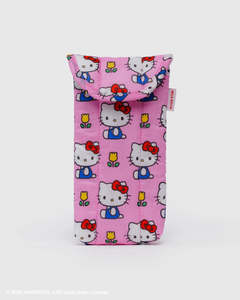 Baggu Puffy Glasses Sleeve - Hello Kitty Pink