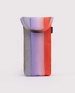 Baggu: Baggu Puffy Glasses Sleeve - Gradient Stripe Poppy & Lilac