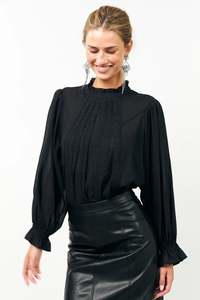 Lollys Laundry: Lollys Laundry Presley Shirt - Washed Black