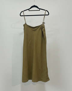PRELOVED Millie Askew Linen skirt/dress size 12