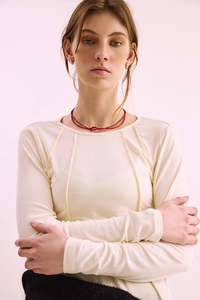 Pharlain: Phàrlain Seam Top - Ivory