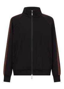 Pol: Pol Cassidy Track Jacket - Black/Choc/Charcoal
