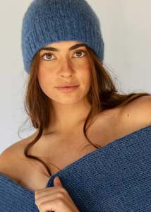 Hobo And Hatch: Hobo and Hatch On-Shore Beanie - Pacific Blue