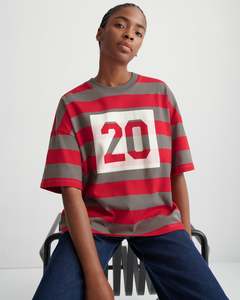 Kowtow Twenty Tee - Poppy Stripe