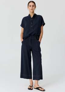 Pol: Pol Anise Crop Pants - Ink