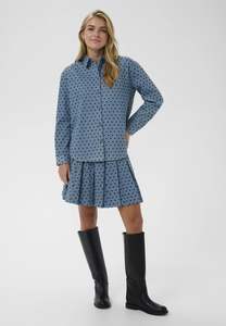 Saint Tropez: Saint Tropez Pegina Shirt - Black Mini Reversed Hearts