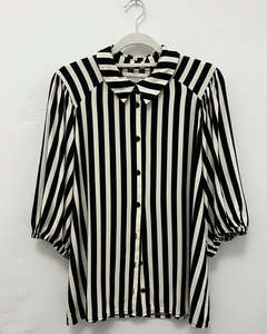 Wanda Harland Preloved: PRELOVED Lollys Laundry Striped Shirt - Large