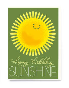 Papergoods: Card - Noi - SUN ON GREEN