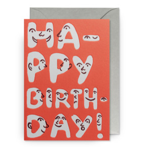 Card - Lagom Big Happy Letters Birthday Card