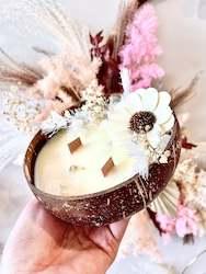 Candles: Coconut Bowl Candle- Lady Million
