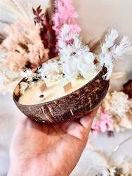 Candles: Coconut Bowl Candle- Lime and Coconut