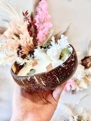 Candles: Coconut Bowl Candle- French Pear