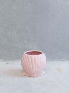 Vases: Pink Scallop Vase