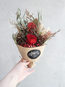 Bouquets: Red Rosewood Posy