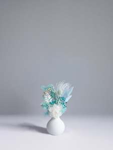 Vase Arrangements: Baby Blue Mini Vase