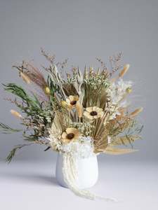 Vase Arrangements: Sage Daisy Grande Vase