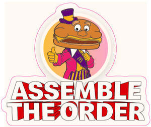 6 steps sticker - assemble the order 60mmx60mm