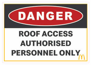 Mcdonalds: Roof Access A5 size