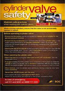 Mcdonalds: Cylinder Valve Safety Poster