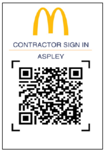 QR code sign - 150mm x 105mm - A6 size