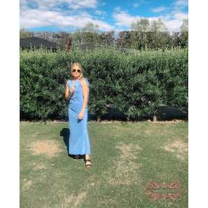 Caitlin Crisp Wilmer Dress (Blue)