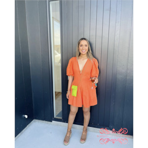 By Nicola Wavy Mini Dress (Sunset)