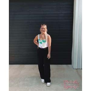 Outfit Sets: With Jean Viola Tri Colour Cindy Corset Top - FOR SALE