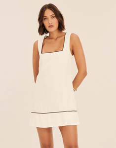 Aere Aria Linen Mini Shift Dress