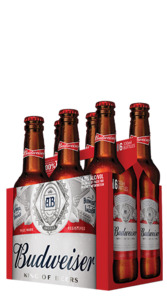 Budweiser 6 pack bottles