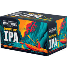 Beer: Monteiths Driftin IPA 6 pack cans