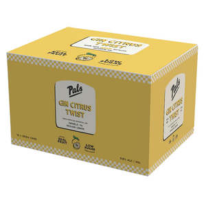 Gin Rtd: Pals Gin Twist 12 pack cans