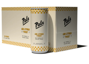 Gin Rtd: Pals Gin Citrus 10 pack cans
